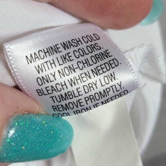 Candie’s Watercolor Bow Tiered Chiffon Babydoll Mini Dress Juniors L Sleeveless - Picture 11 of 12